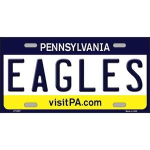 NFL Philadelphia Eagles License Plate Metal Auto Sign Wall PA New Retro Football